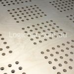 Perforated timber linings